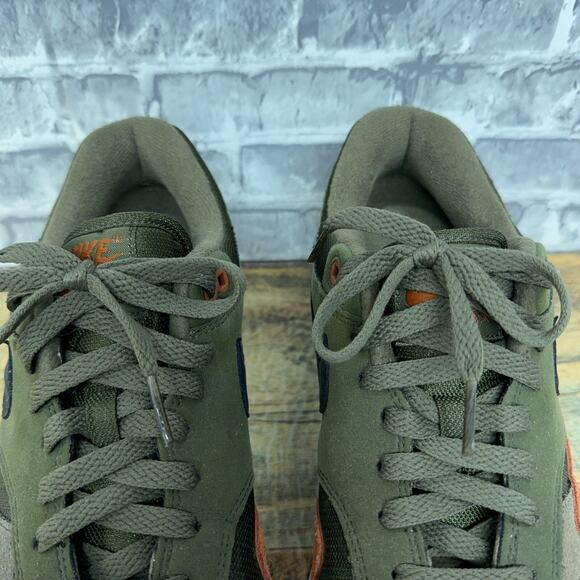Nike Air Max 1 Olive Canvas Russet Green Orange AH8145-301 Mens Size 10 2018 - Picture 6 of 11